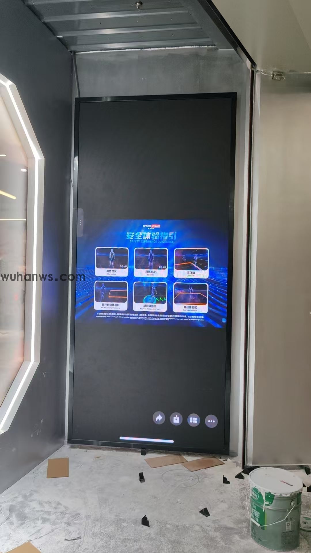武汉某VR体验馆交付1块LED显示屏